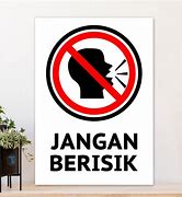 Poster Larangan Pakai Bahasa Inggris